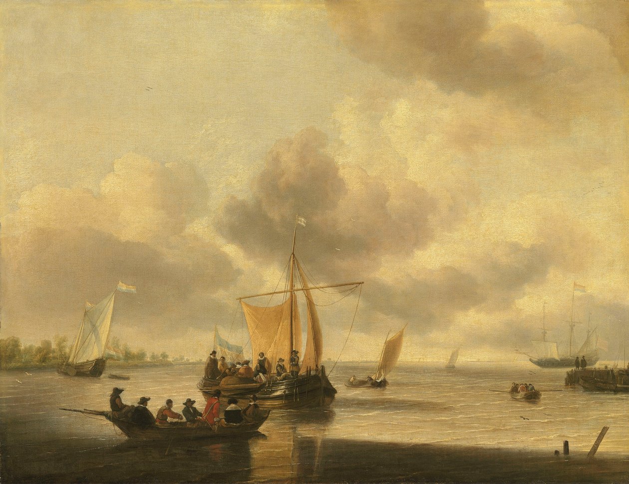 Egy torkolat torkolata (a Brill) alkotó: Jan van de Cappelle