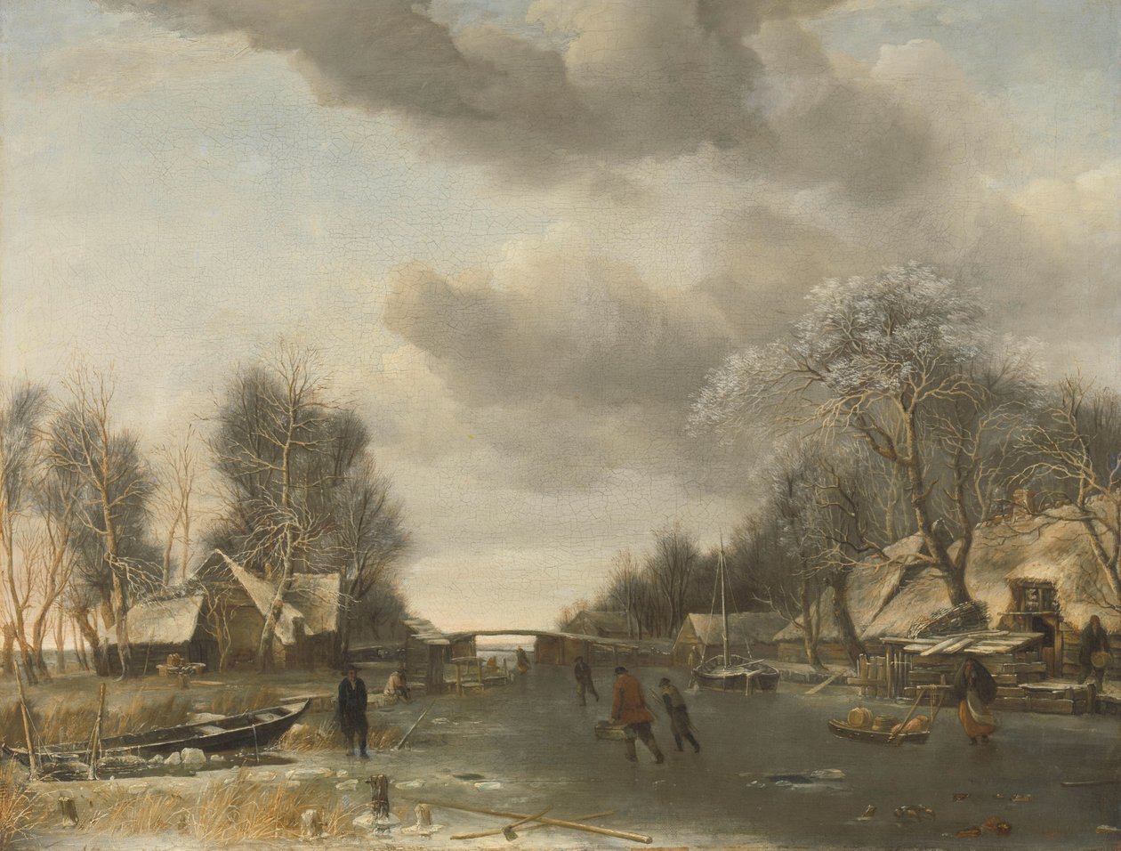 Téli jelenet alkotó: Jan van de Cappelle