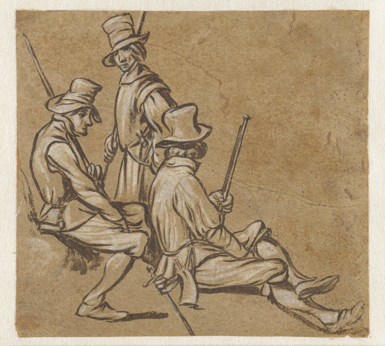 Három katona csoportja alkotó: Jan van de Velde (II)
