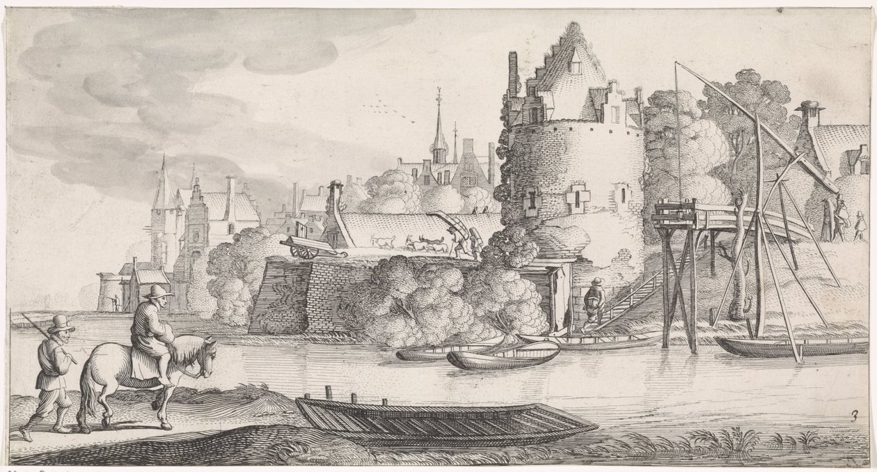 Város a folyón Játékos tájak és szórakoztató versek (sorozat címe) alkotó: Jan van de Velde (II)