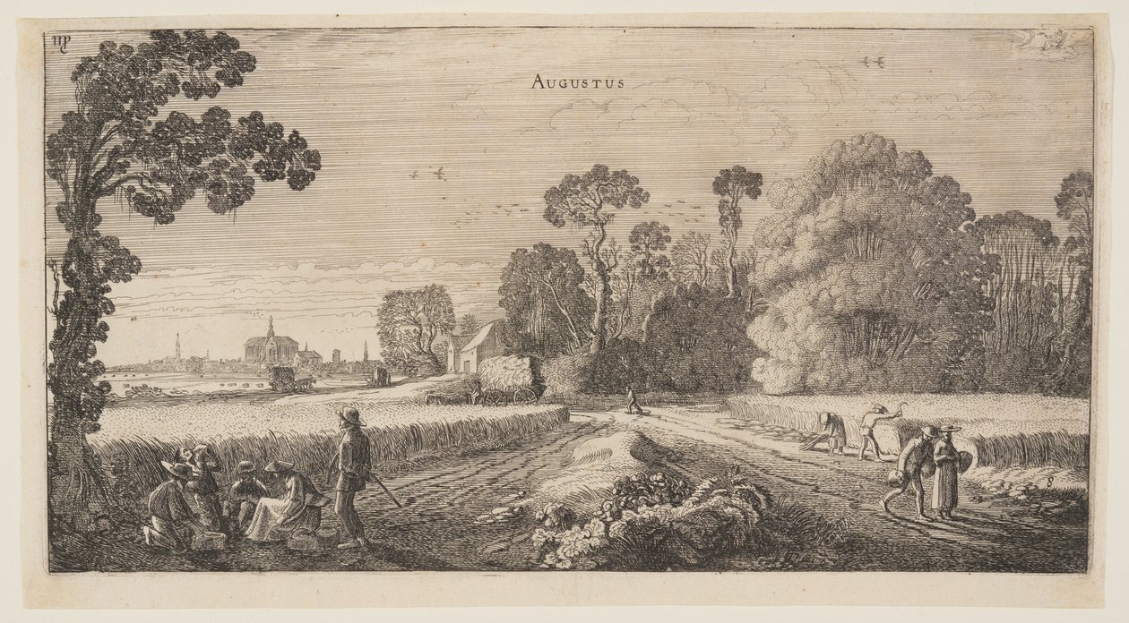 Augusztus, az év tizenkét hónapjából alkotó: Jan van de Velde II