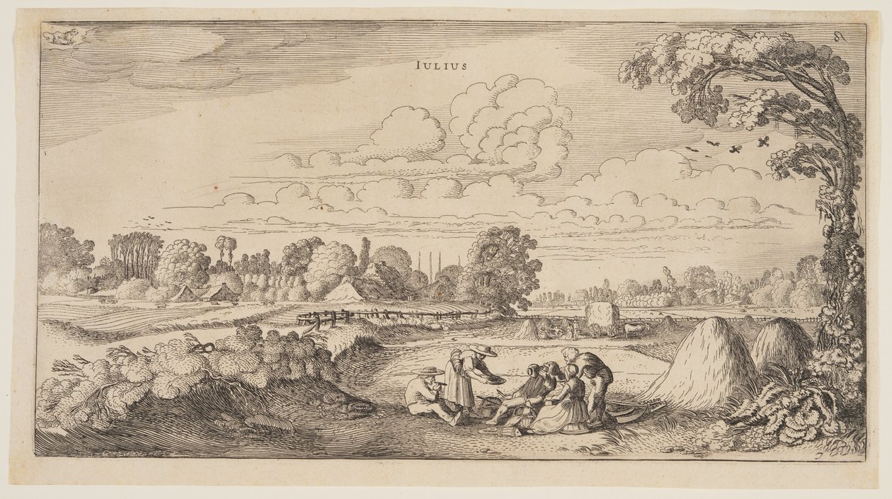 Július, az év tizenkét hónapjából alkotó: Jan van de Velde II