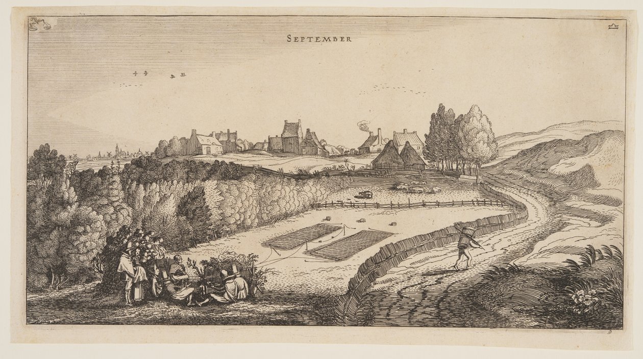 Szeptember, az év tizenkét hónapjából alkotó: Jan van de Velde II
