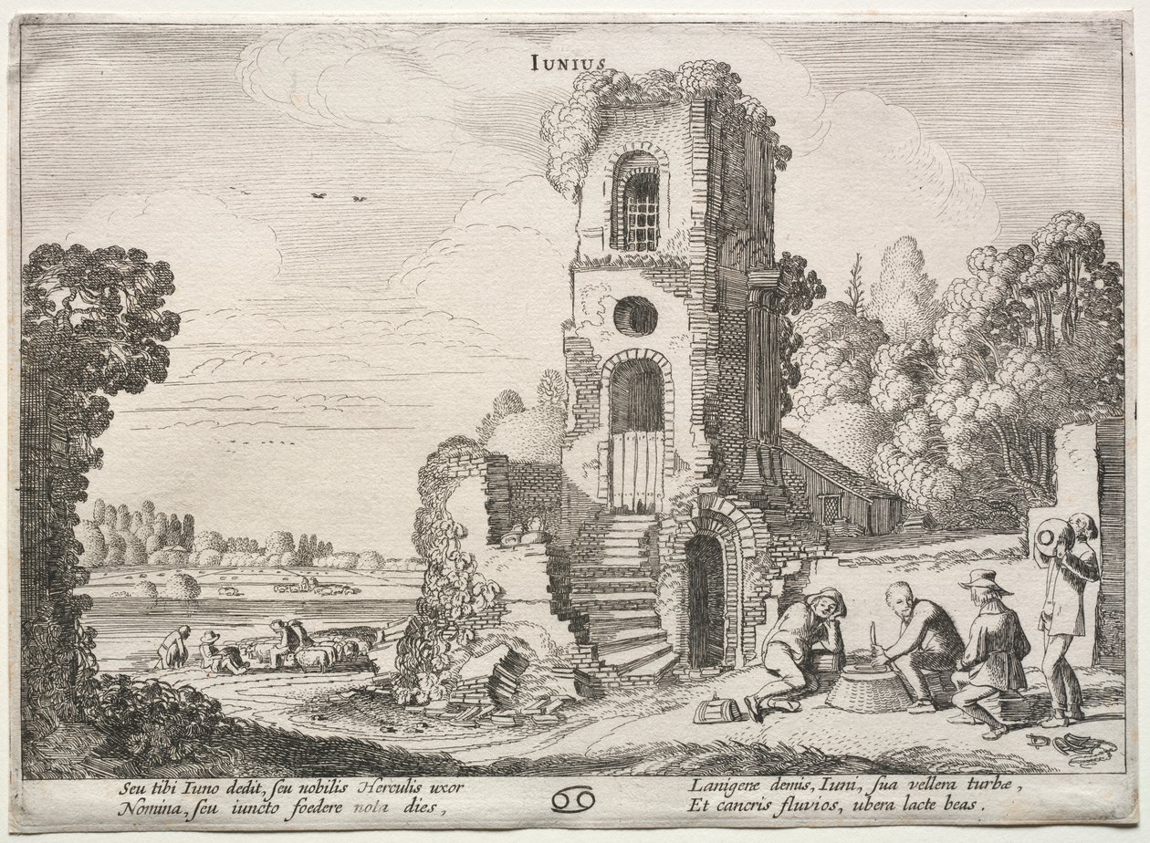 A tizenkét hónap: június alkotó: Jan van de Velde II