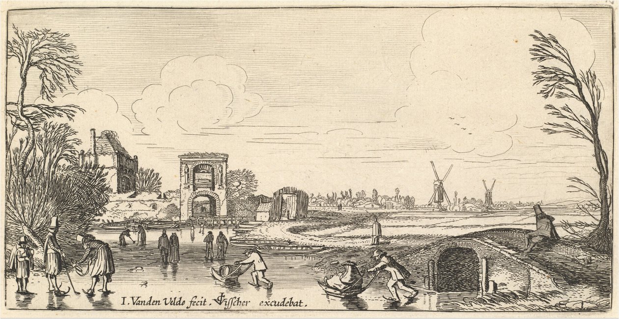 Téli táj alkotó: Jan van de Velde II