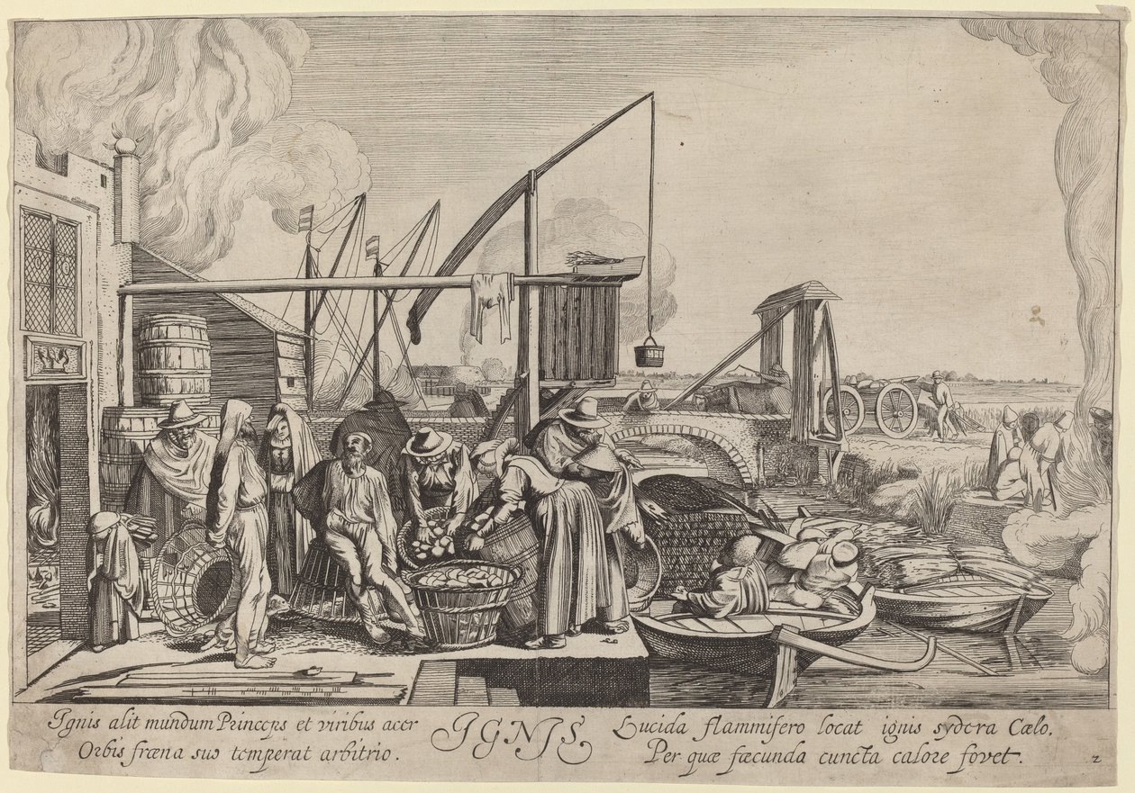 Ignis (tűz) alkotó: Jan van de Velde II, after Willem Buytewech