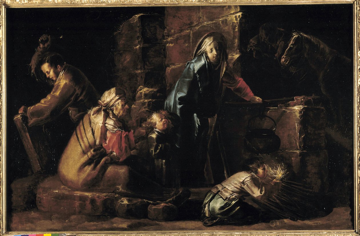 Bohemians tábor (olaj, vászon) alkotó: Jan van de Venne