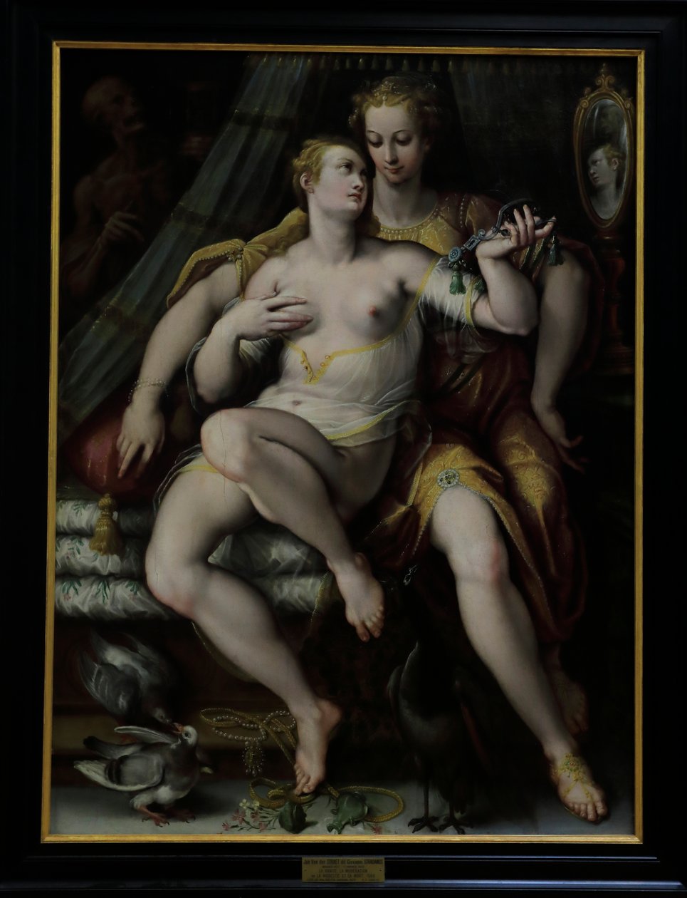 Vanity, Moderation and Death alkotó: Jan van der (1523 1605) Straet