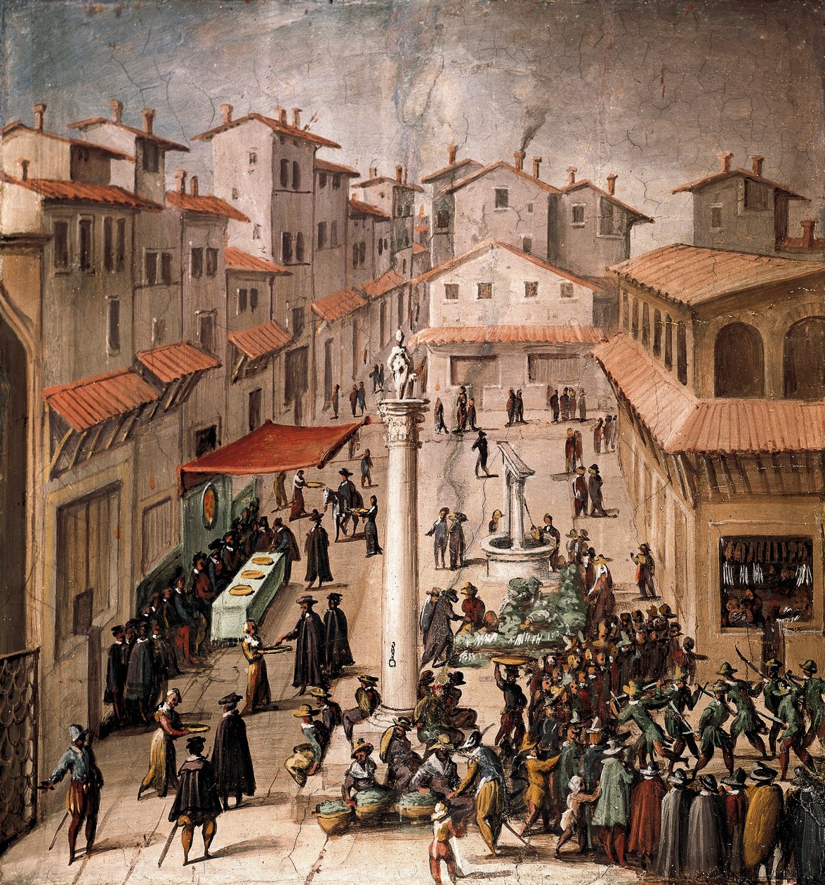 Piazza del Mercato Vecchio, Firenze alkotó: Jan van der Straet