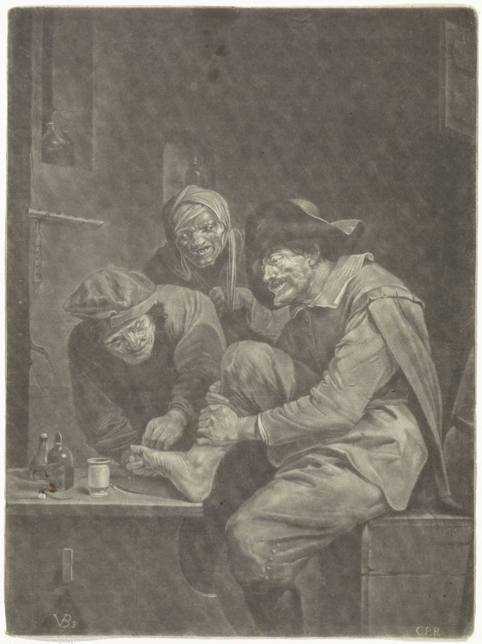 Férfi az orvosnál alkotó: Jan van der Bruggen
