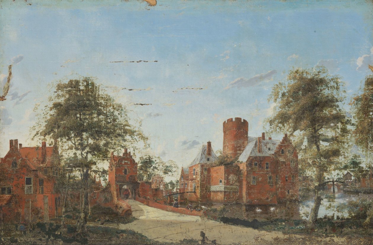 Loenersloot kastély az Angstelen alkotó: Jan van der Heyden (manner of)