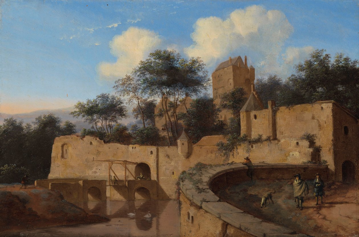 Arnhem capriccio látványa alkotó: Jan van der Heyden