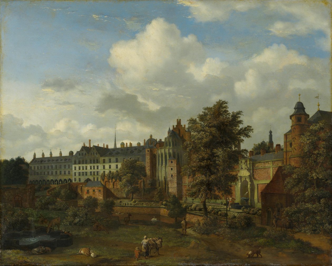 A régi palota Brüsszelben alkotó: Jan van der Heyden