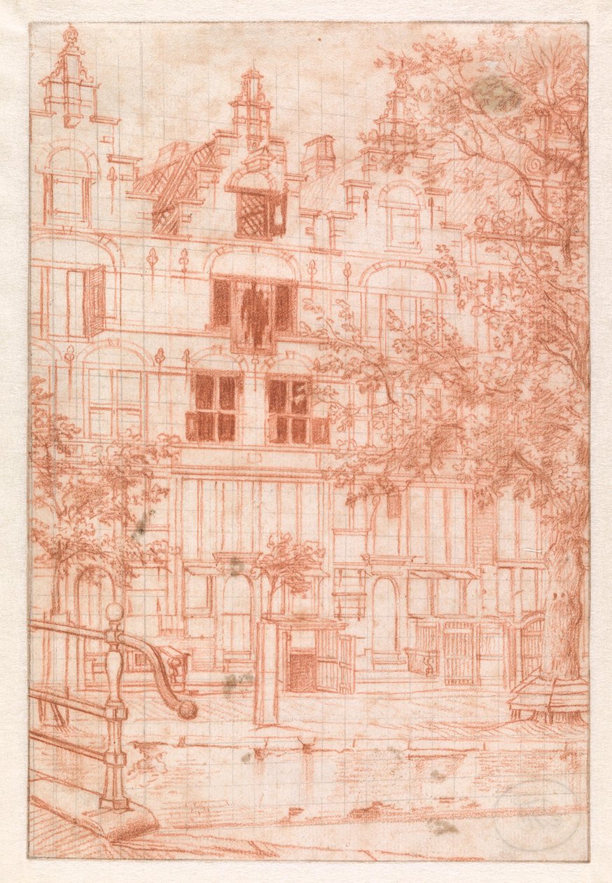 Az Herengrachton történt 1683-as tűzvész után alkotó: Jan van der Heyden