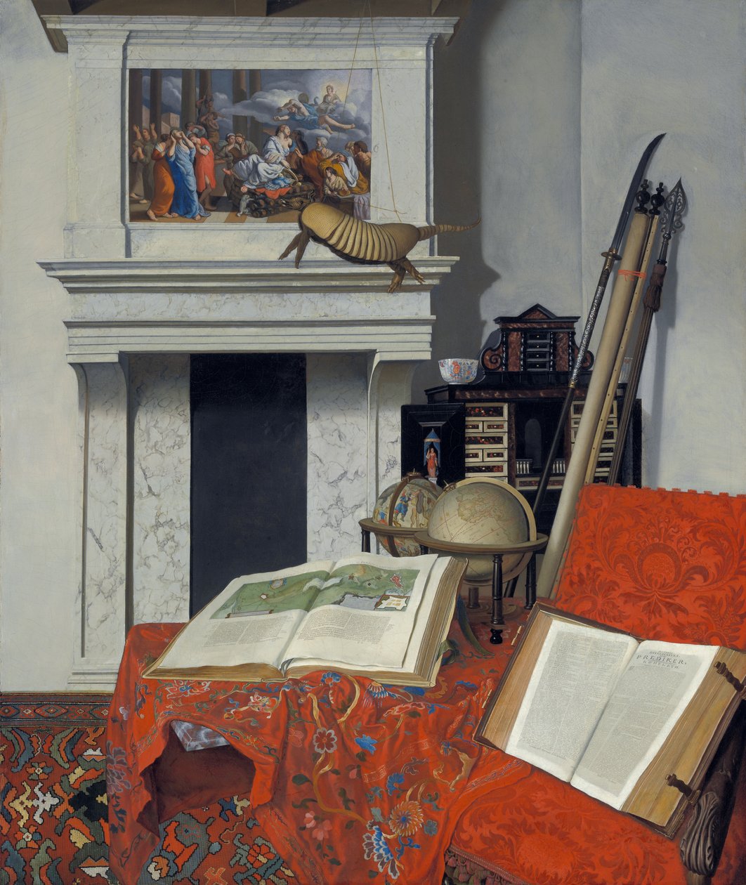 Stillife fajtákkal (egy szoba sarka) alkotó: Jan van der Heyden