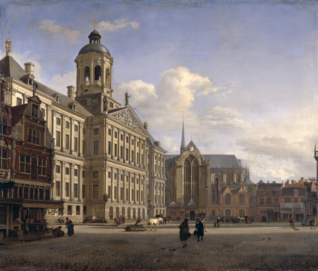 Az új városháza, Amszterdam, 1668 alkotó: Jan van der Heyden