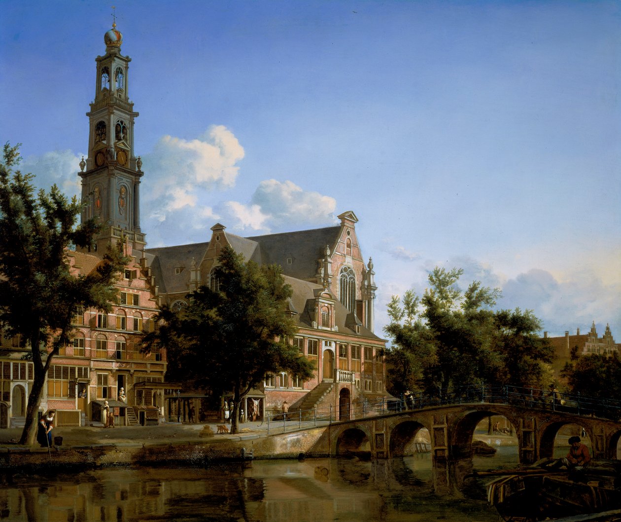 Kilátás a Westerkerkre, Amszterdam alkotó: Jan van der Heyden