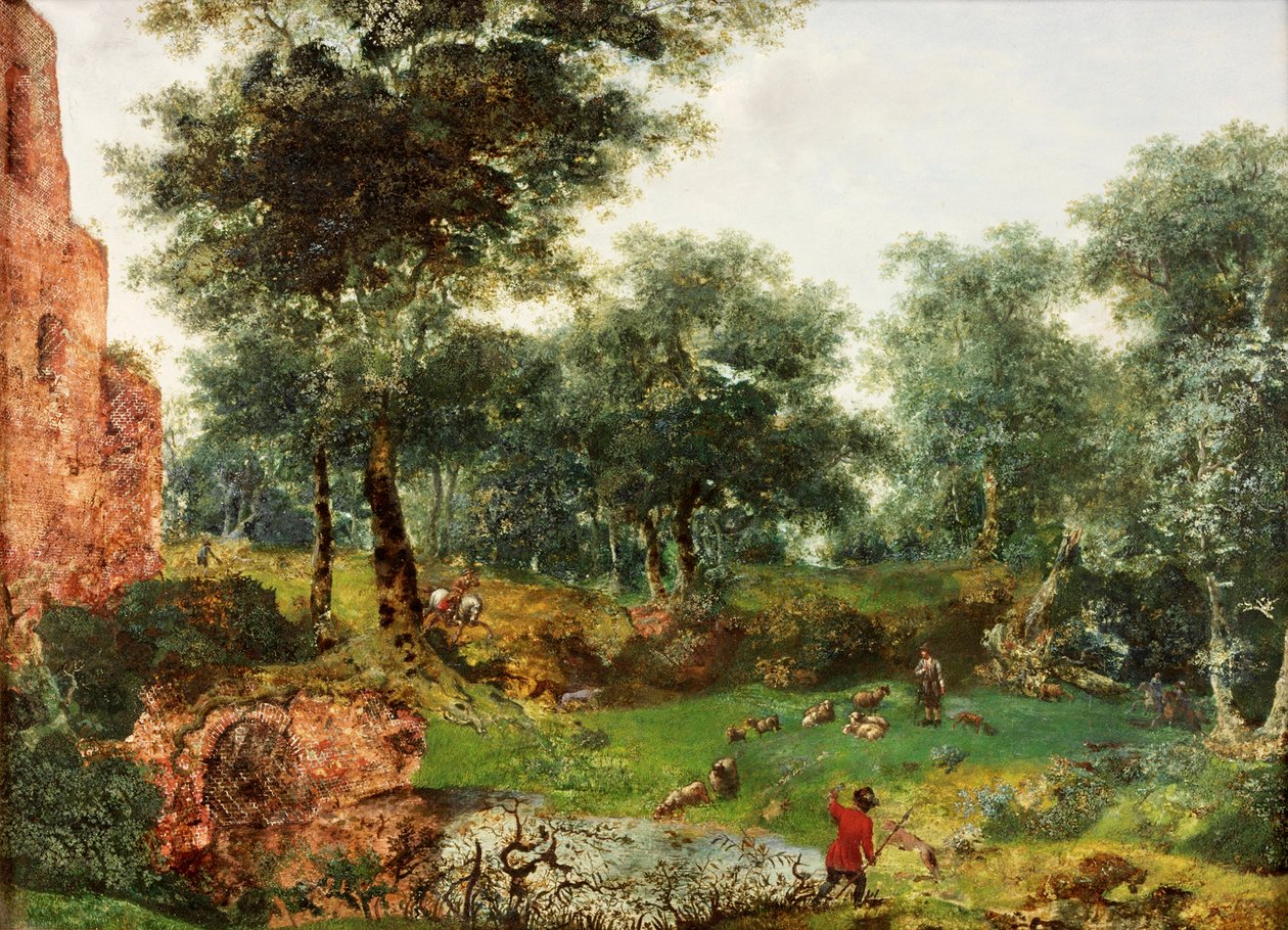Erdős táj, 1690-1700 körül alkotó: Jan van der Heyden