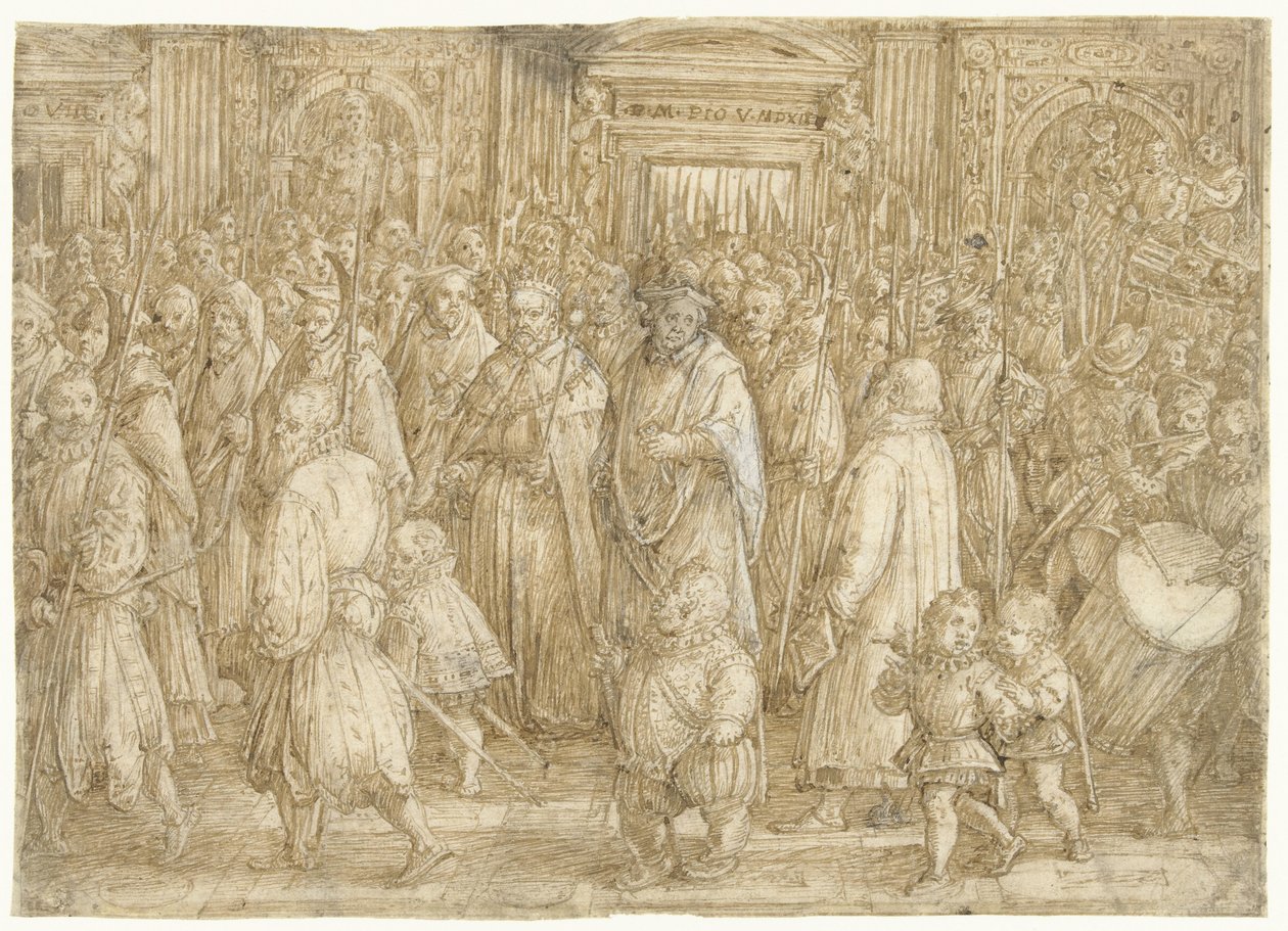 I. Cosimo toszkán nagyherceg visszatérése palotájába alkotó: Jan van der Straet