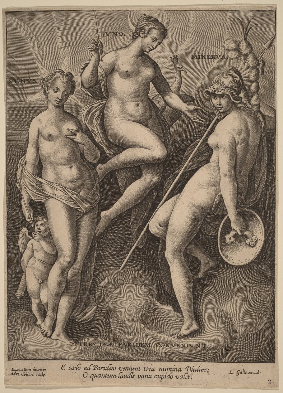 Vénusz, Júnó és Minerva alkotó: Jan van der Straet