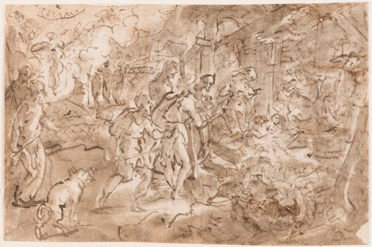 A Pásztorok imádata alkotó: Jan van der Straet, called Stradanus