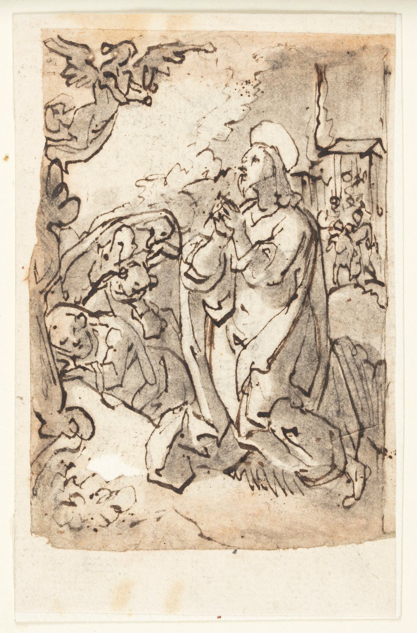 Agónia a kertben alkotó: Jan van der Straet, called Stradanus