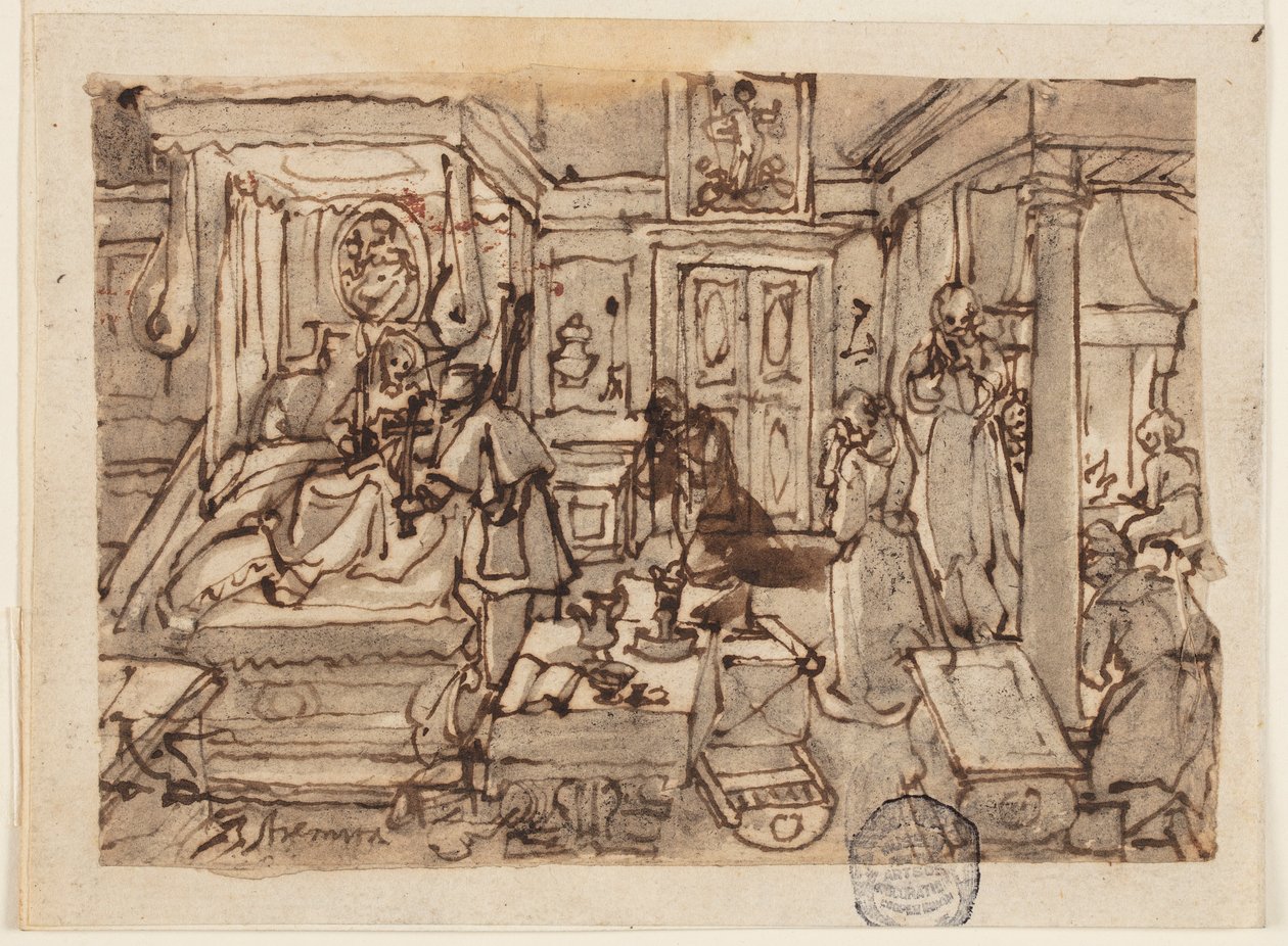 Extreme Unction alkotó: Jan van der Straet, called Stradanus