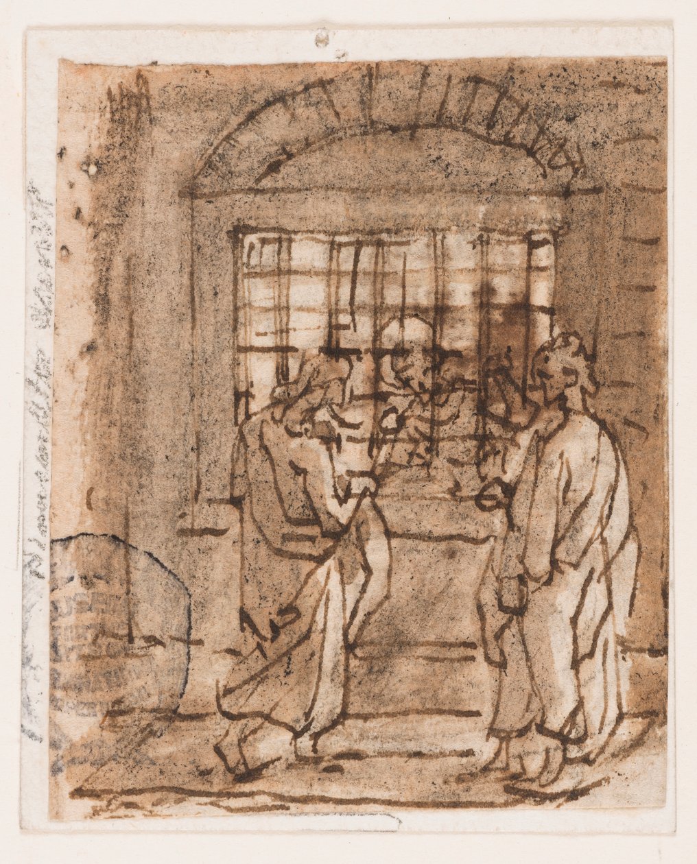 Szent Péter börtönben alkotó: Jan van der Straet, called Stradanus