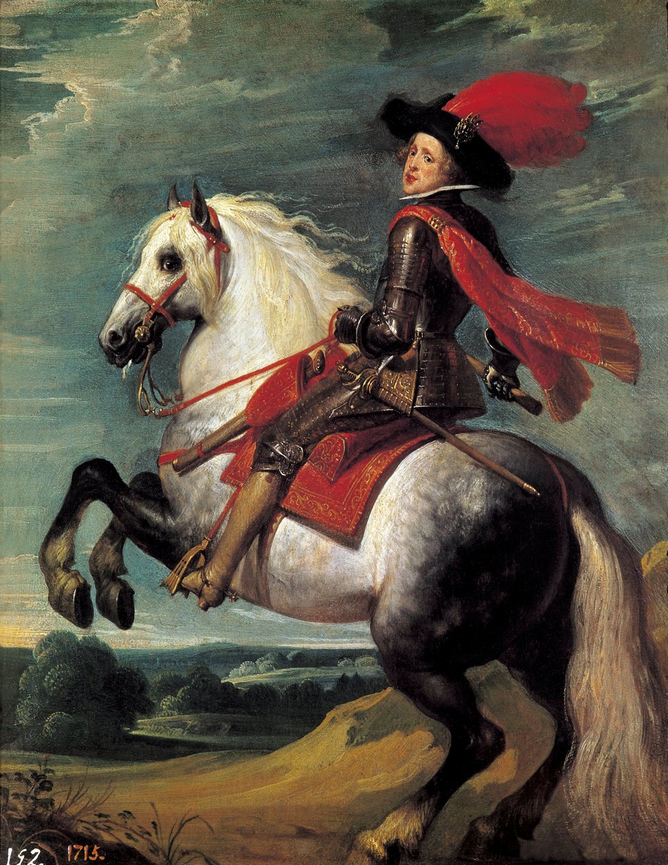 IV. Fülöp lovas portréja. IV. Fülöp (1605-1665), spanyol király 20 éves korában ábrázolva. Jan van Kessel I dit Le Vieux (1626-1679) festménye. alkotó: Jan van the Elder Kessel