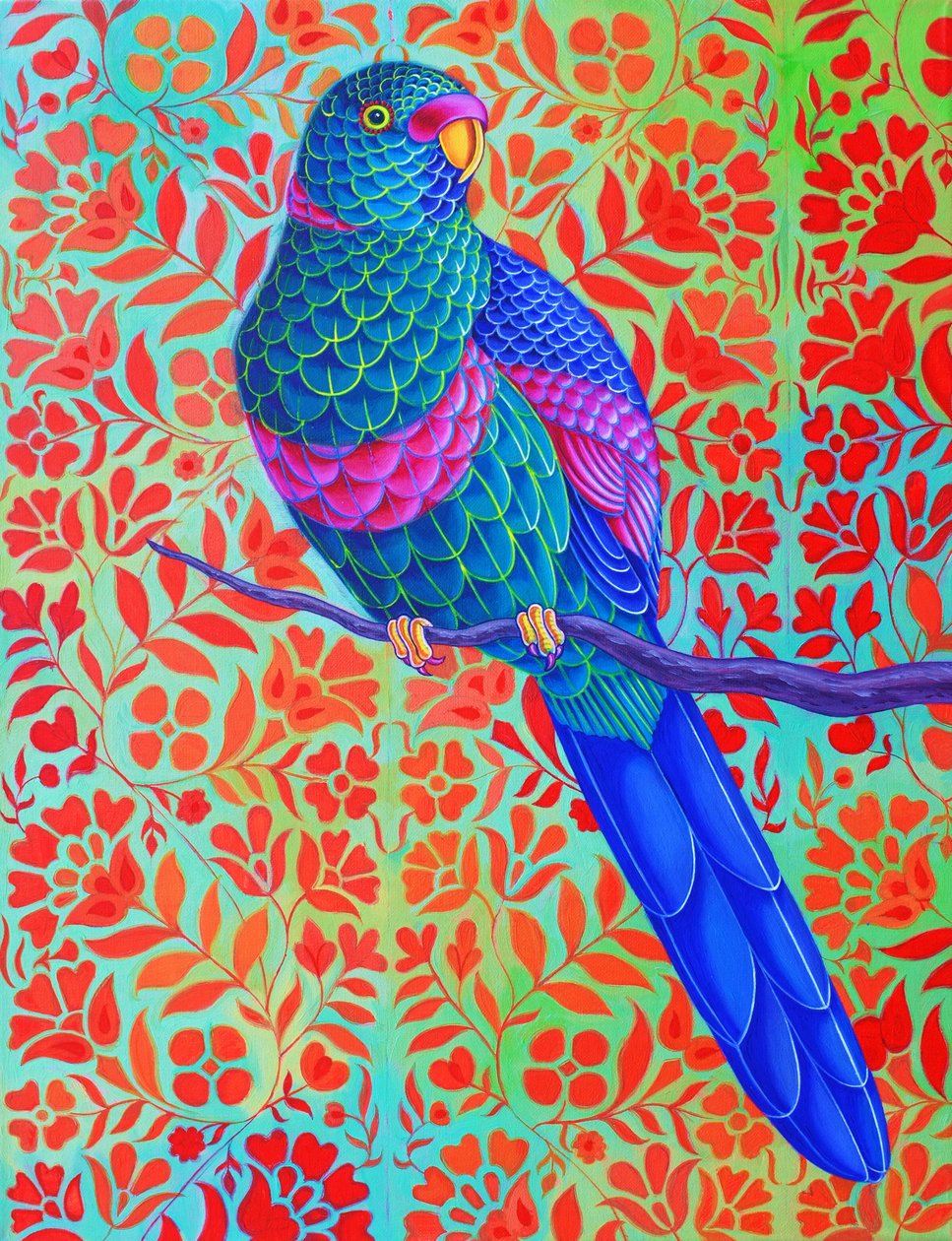 Kék papagáj, 2015, alkotó: Jane Tattersfield