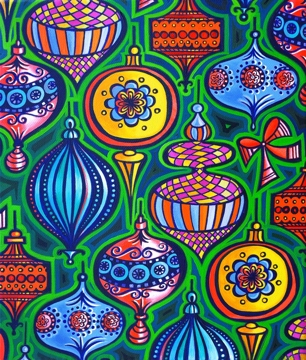 karácsonyi díszek, 2015, alkotó: Jane Tattersfield
