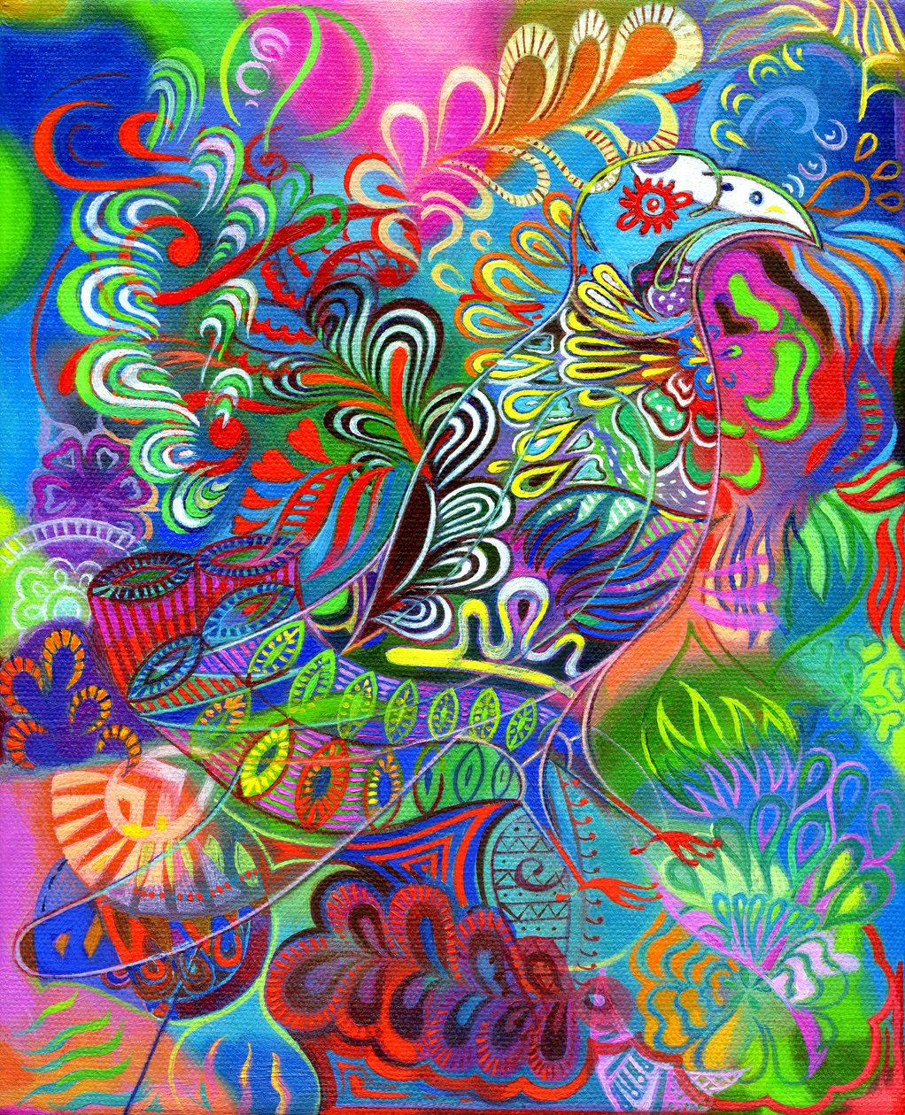 Ó madár a levelek között, 2011, alkotó: Jane Tattersfield