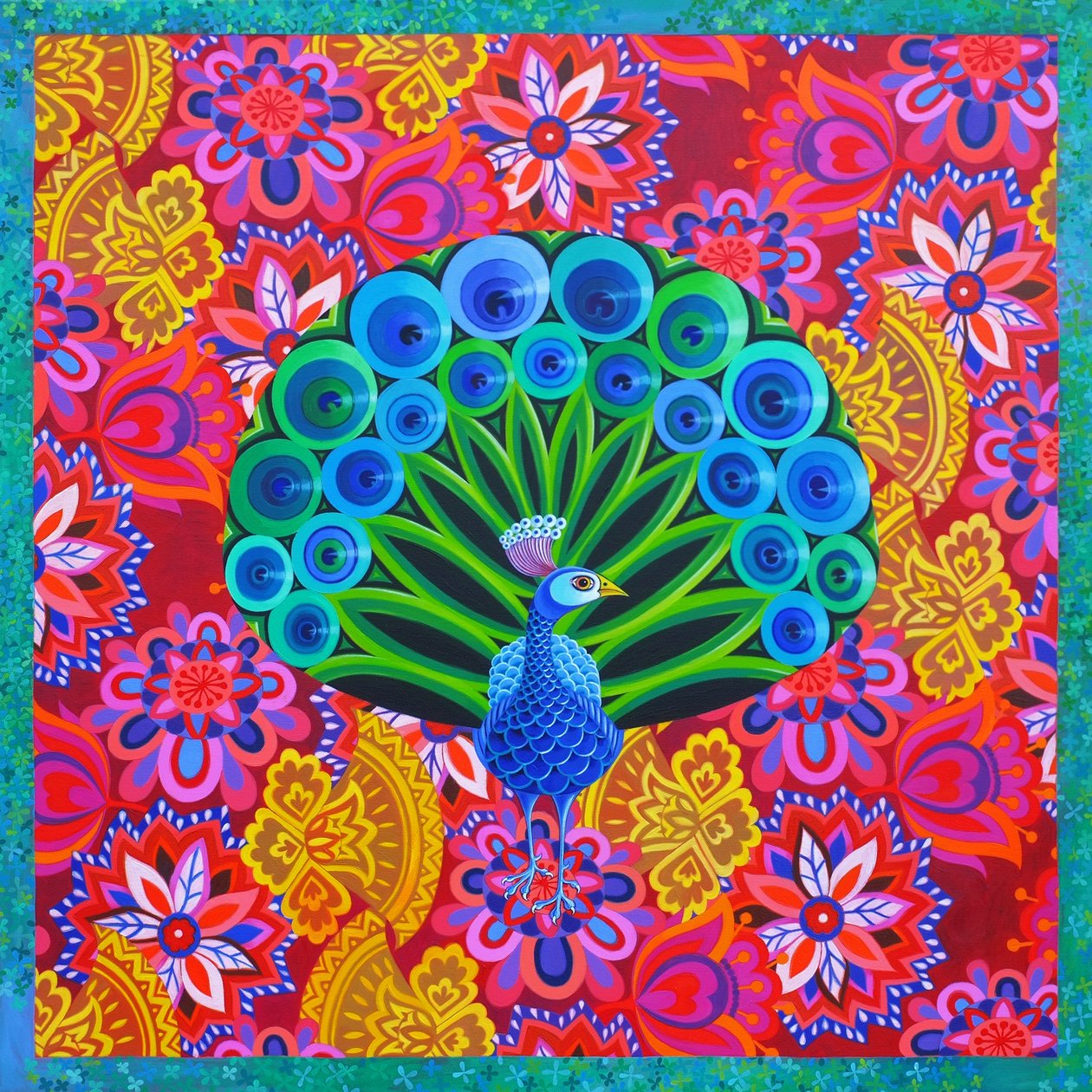 Páva és minta, 2015, alkotó: Jane Tattersfield
