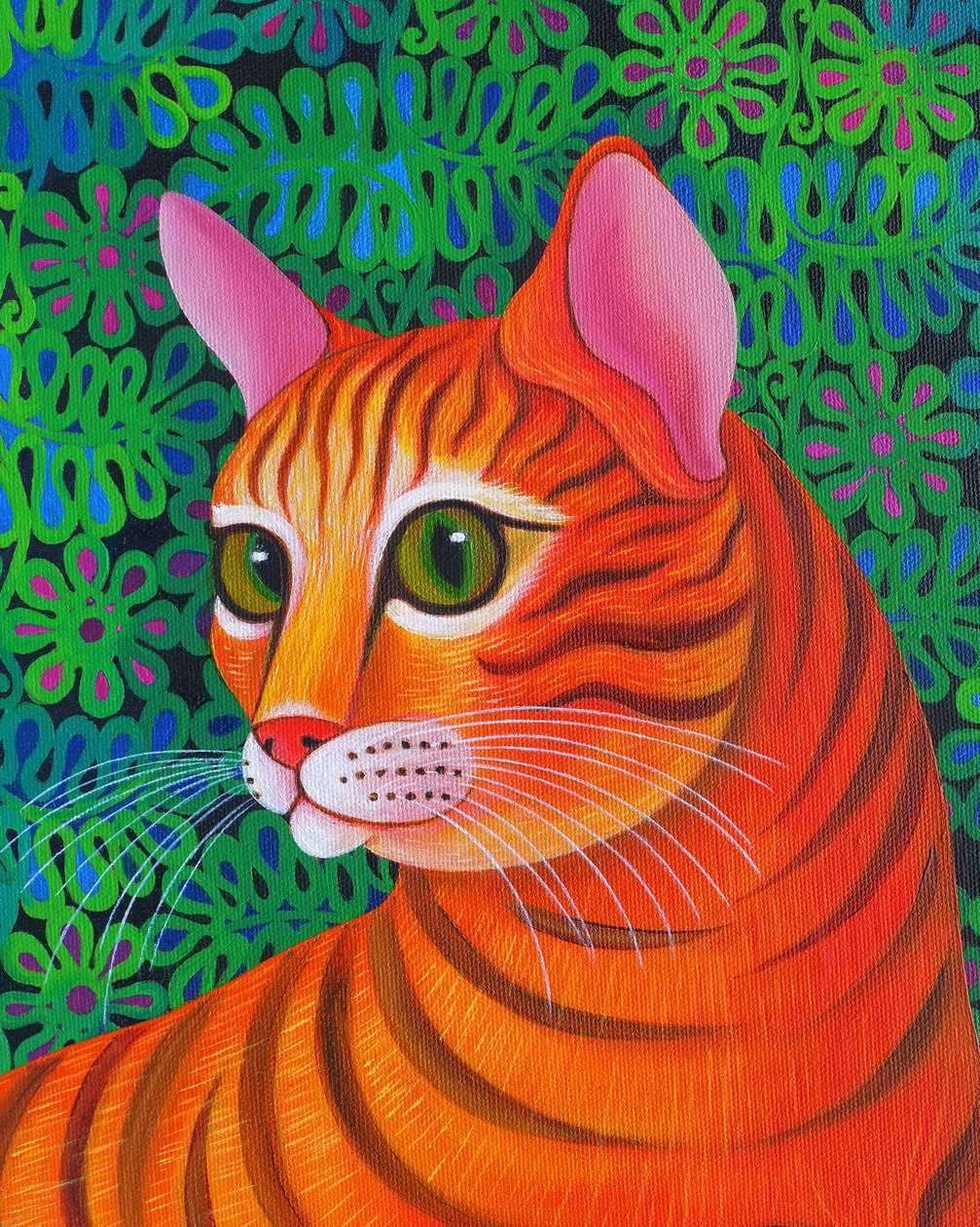 Tigrismacska, 2012, alkotó: Jane Tattersfield