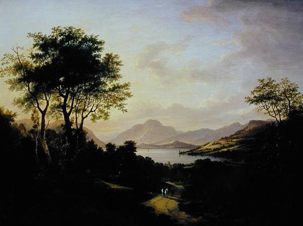 Széles kilátás a Loch Lomondra, Dumbarton közelében (olaj, vászon) alkotó: Jane Nasmyth
