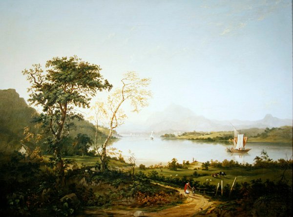 Loch Awe, Argyllshire (olaj, vászon) alkotó: Jane Nasmyth