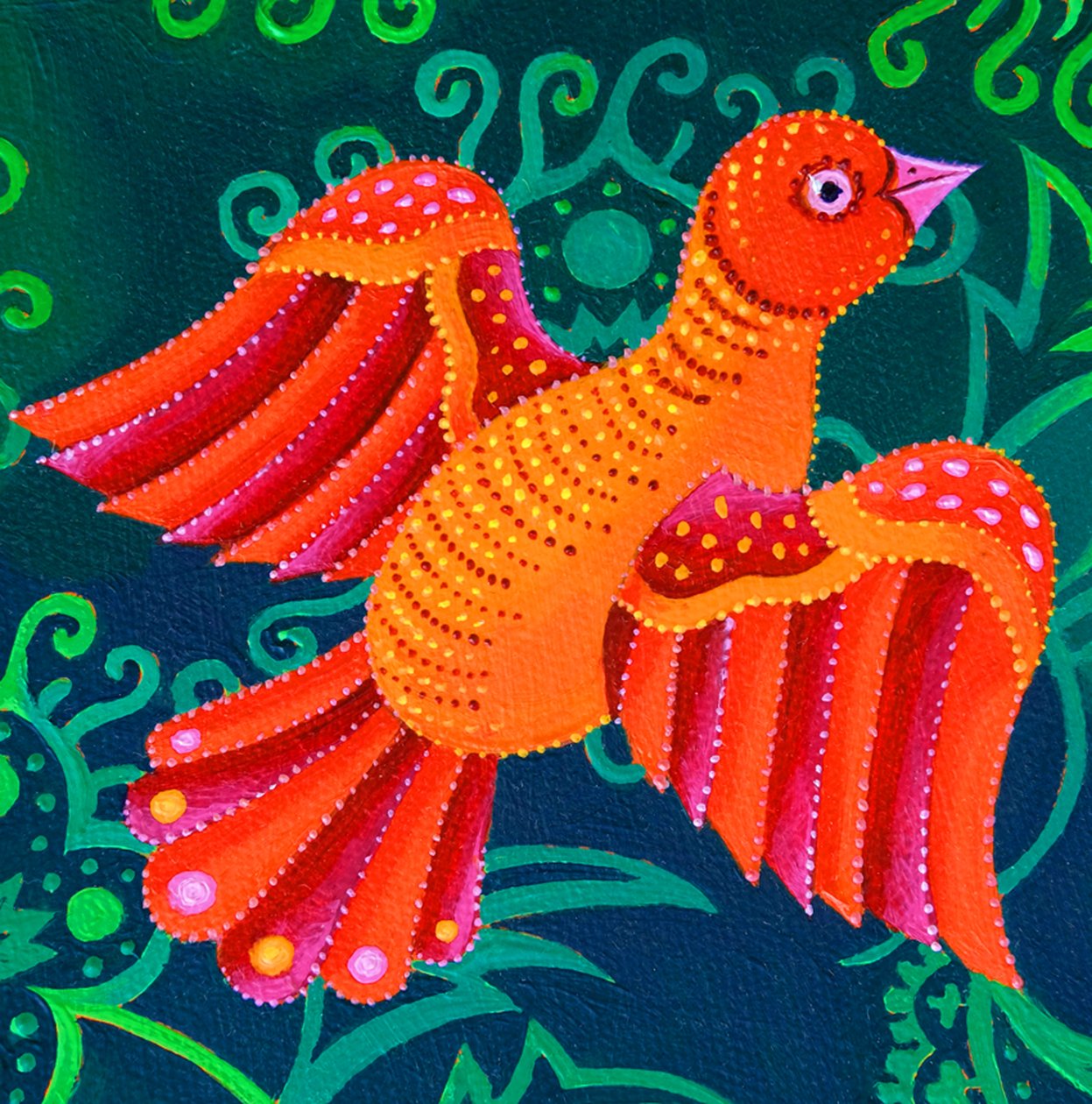 Orange Bird, 2019 alkotó: Jane Tattersfield