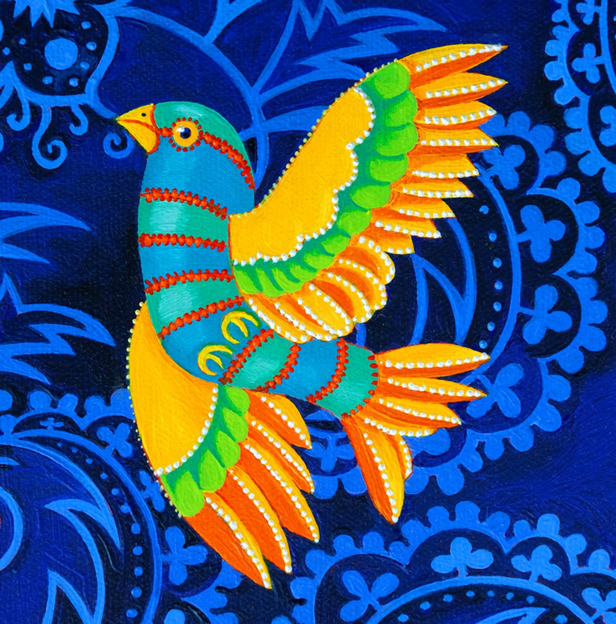 Sárgaszárnyú madár, 2019 alkotó: Jane Tattersfield