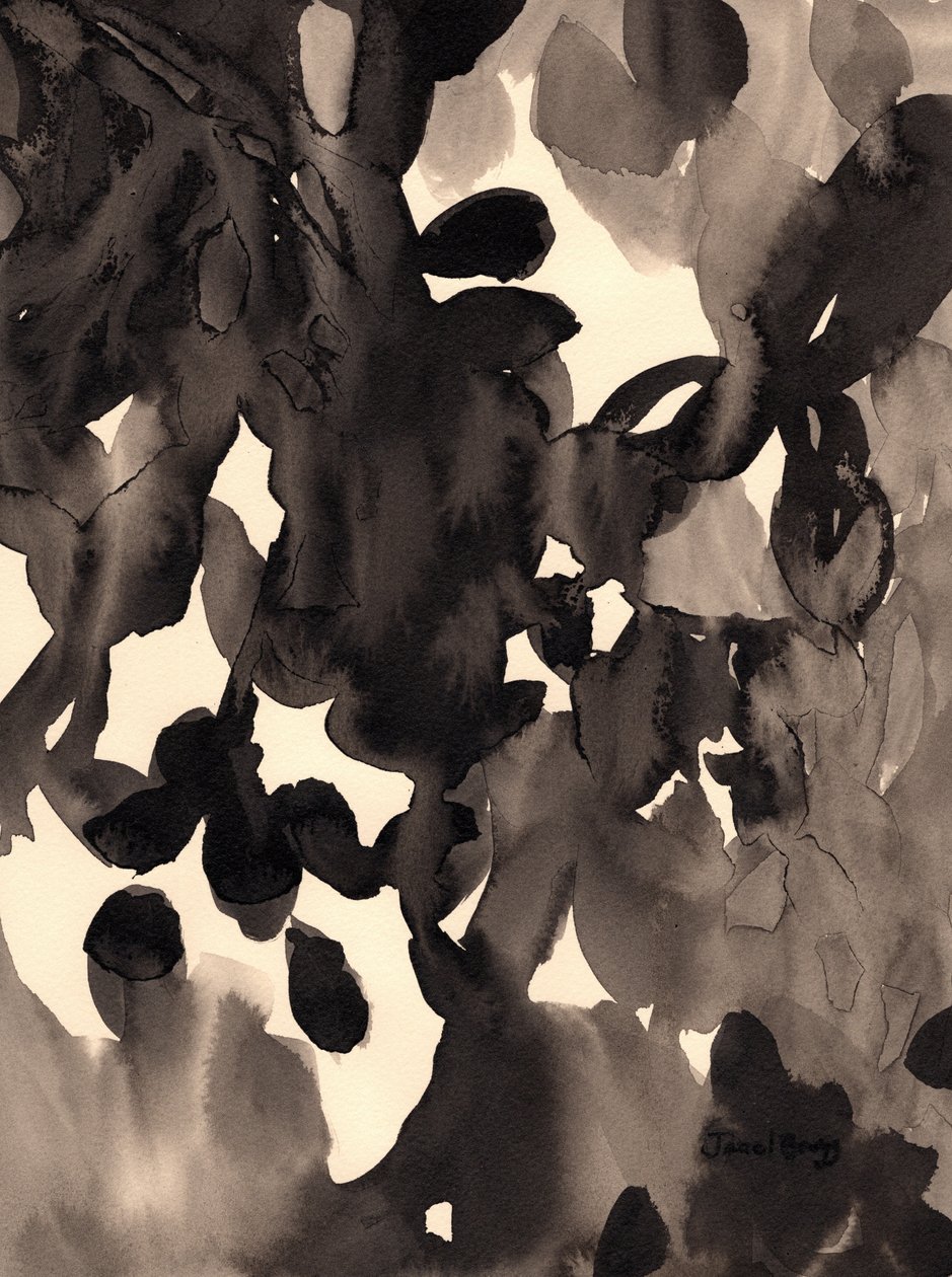 Leaves Abstract in Ink, 2019 körüli (tinta, papír) alkotó: Janel Bragg