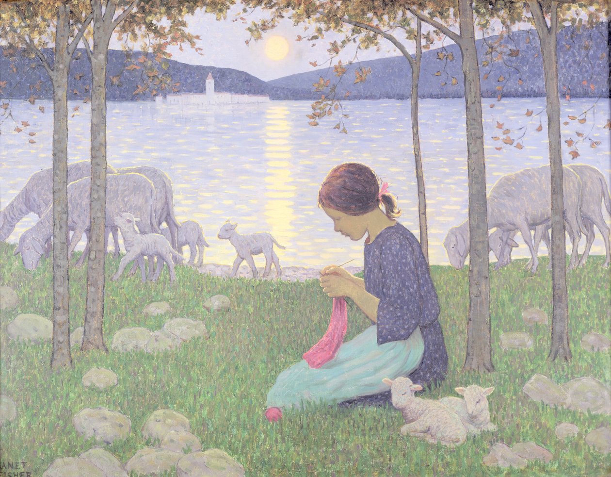A kis pásztorlány alkotó: Janet Fisher