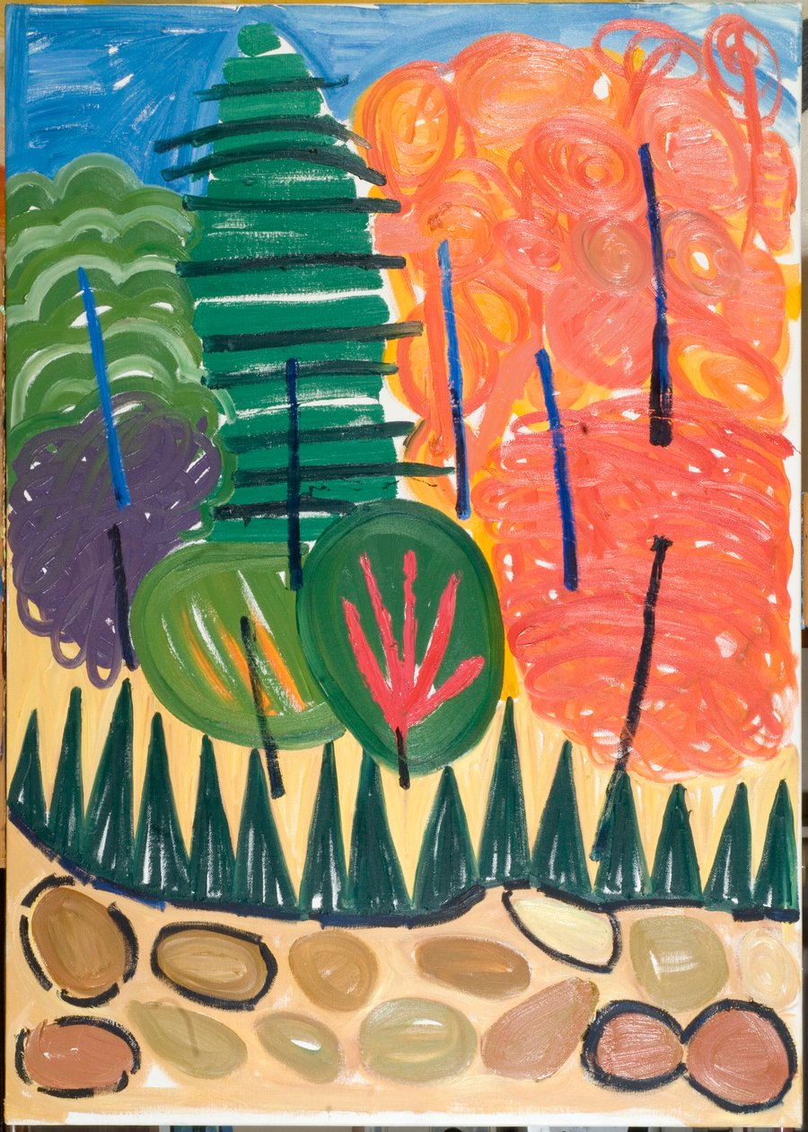Kék lengyelek, 2007 (olaj, vászon) alkotó: Janet McKenzie
