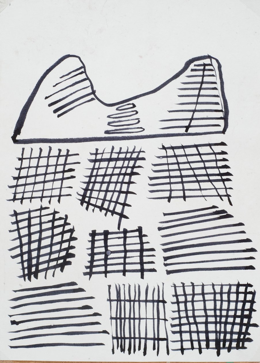 Rajz, 2015 (tintával papírra) alkotó: Janet McKenzie