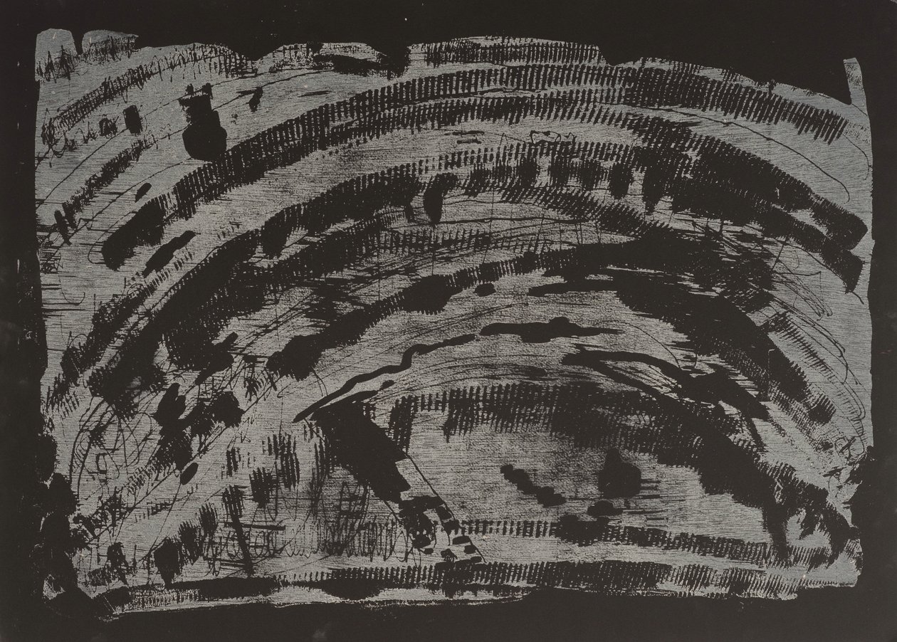Poisoned Earth II, 2013 (Láncfűrészes fametszet) alkotó: Janet McKenzie
