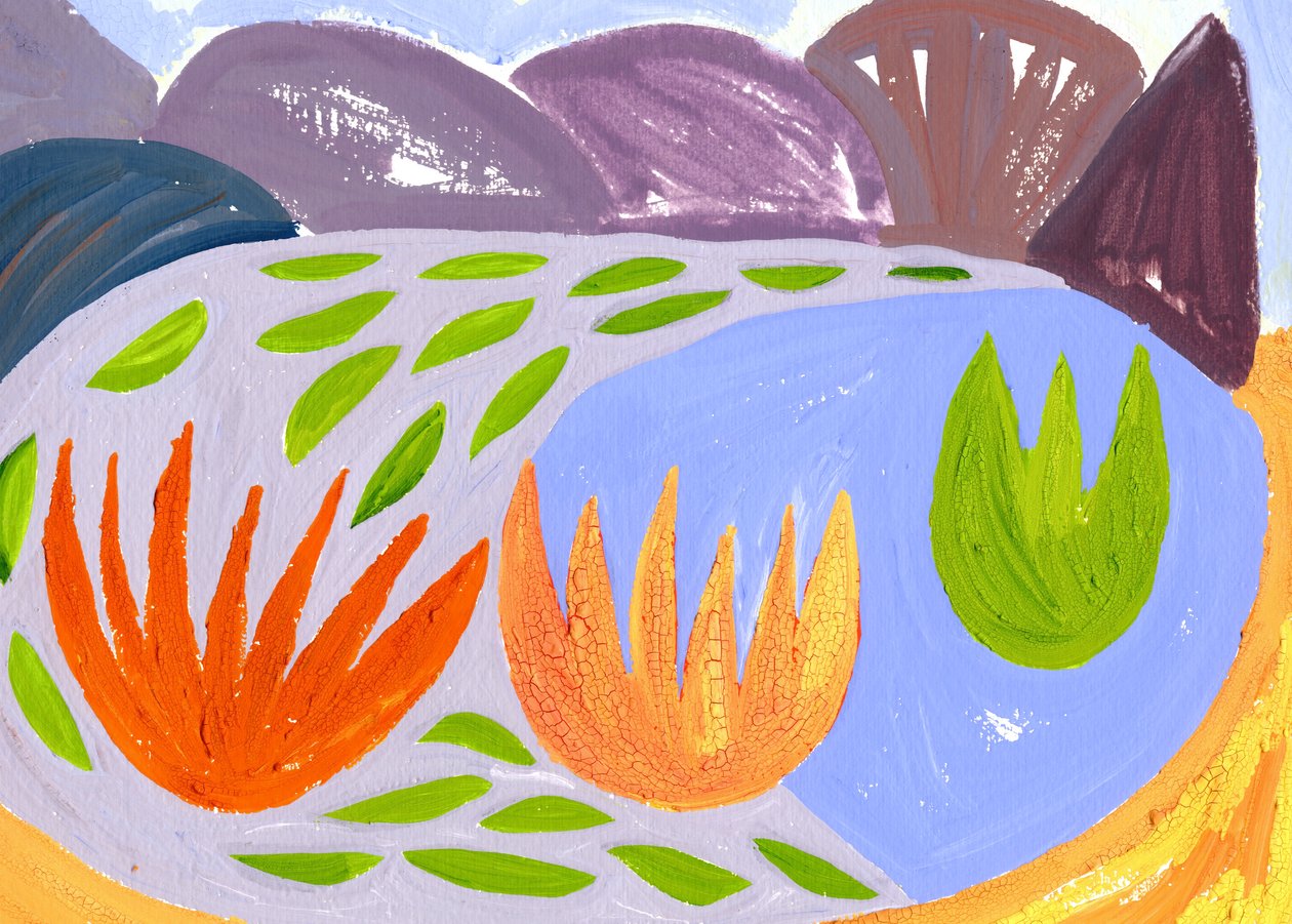 The Night Loch, 1996 (gouache papíron) alkotó: Janet McKenzie