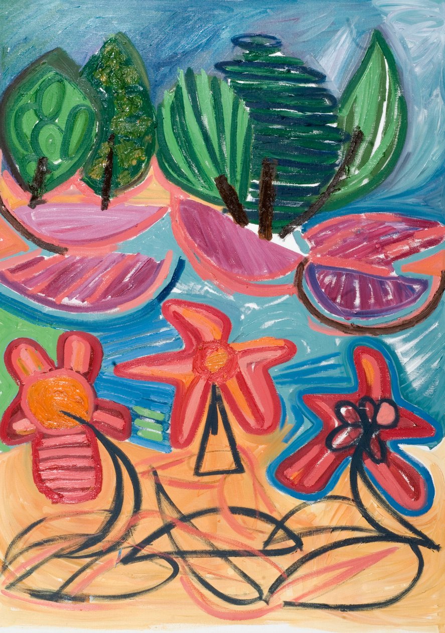 Csak veretlenek vagyunk (iii), 2007 (olaj, vászon) alkotó: Janet McKenzie