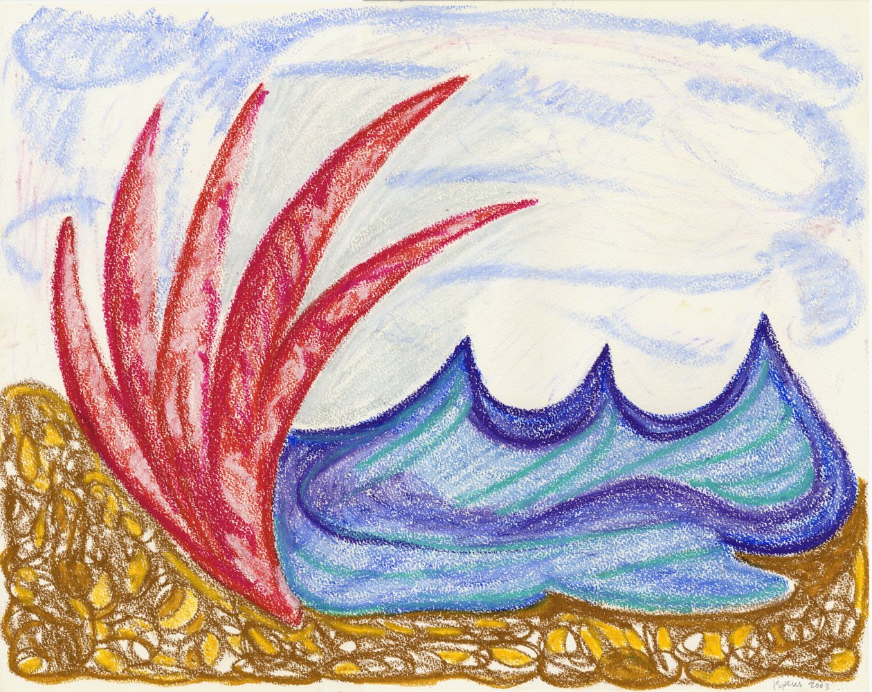 Wormiston Sea view, 2003 (olajpasztell) alkotó: Janet McKenzie
