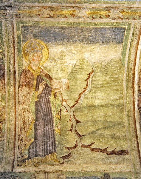 Isten elválasztja a földet a víztől, 1490 alkotó: Janez Kastav