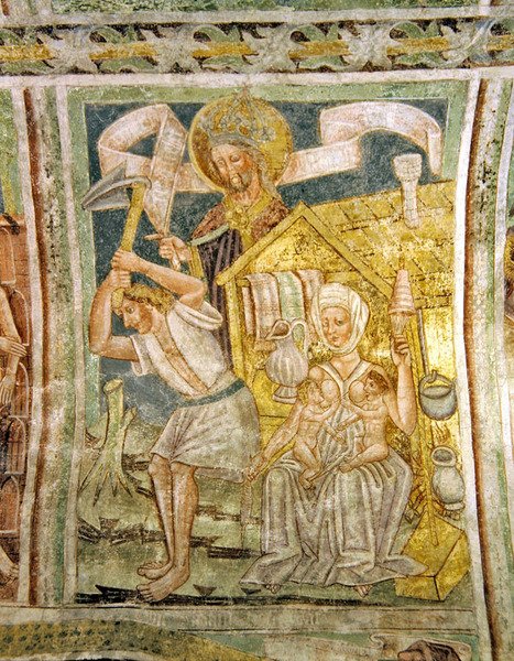 Ádám és Éva első munkája, 1490 alkotó: Janez Kastav