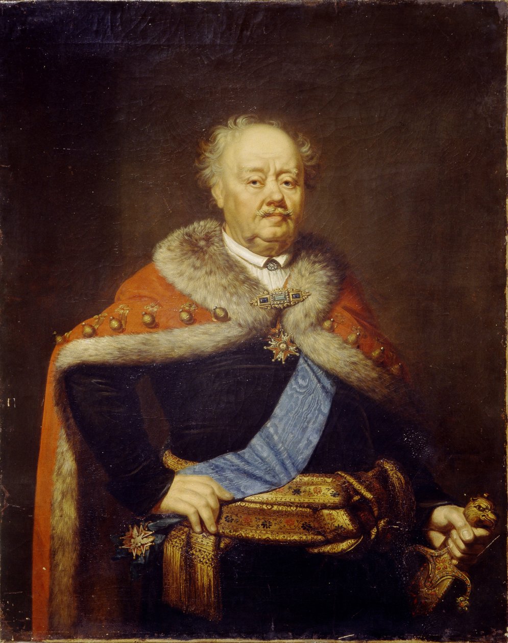Franciszek Ksawery Branicki gróf portréja 1730-1819, 1818 alkotó: Janos Rombauer