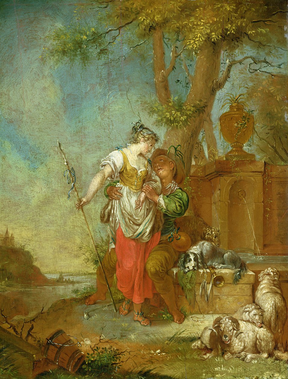 Pásztor és pásztorlány alkotó: Januarius Zick